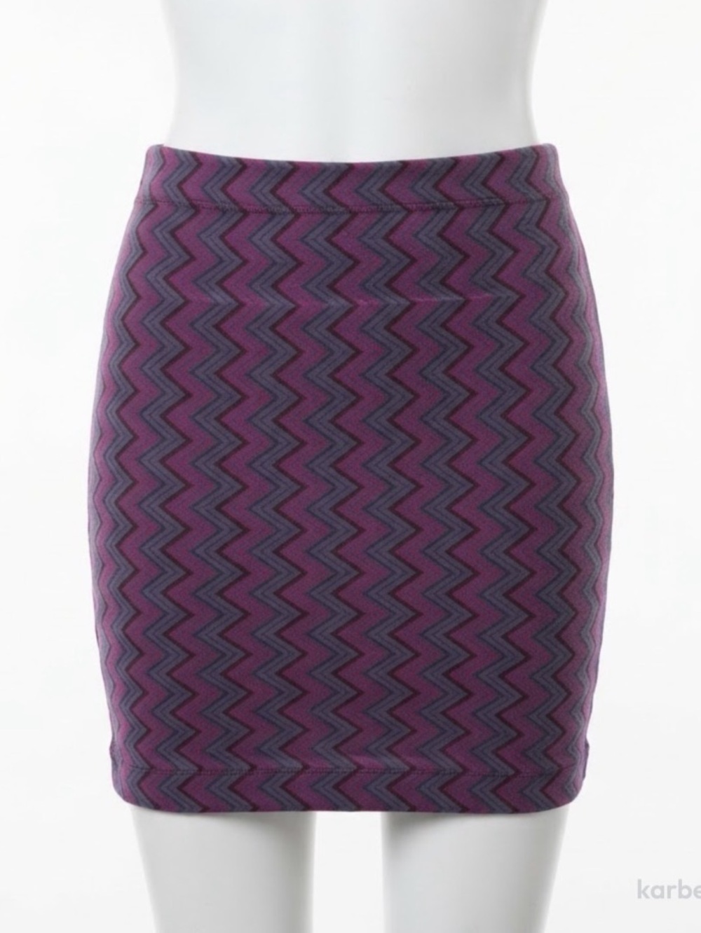 Forever 21 Women's Geometric Mini Skirt Pink Purple Size XL plus - Picture 2 of 5